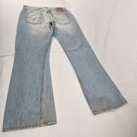 Vintage LEVI'S 527 Low Boot Cut Trash Yellowstone Heavy Duty Jeans Size W33 L32. - Picture 6 of 17